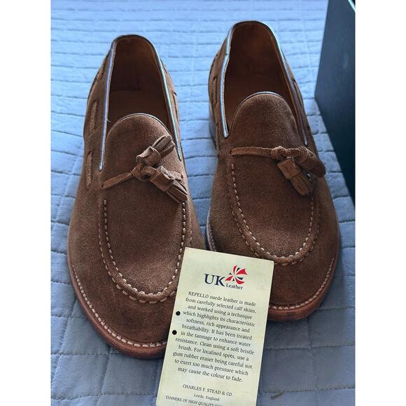 BNIB J.CREW LUDLOW SUEDE TASSEL LOAFER – SNUFF SUEDE Size 10 US Mens - Picture 3 of 4